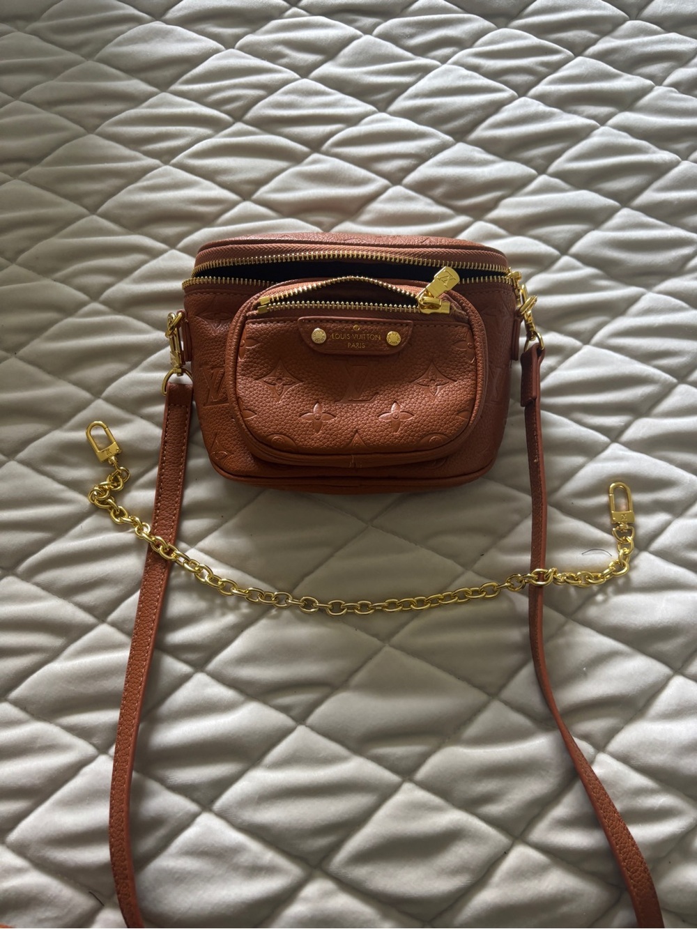 Embossed Monogram Mini Bag - Picture 7 of 7